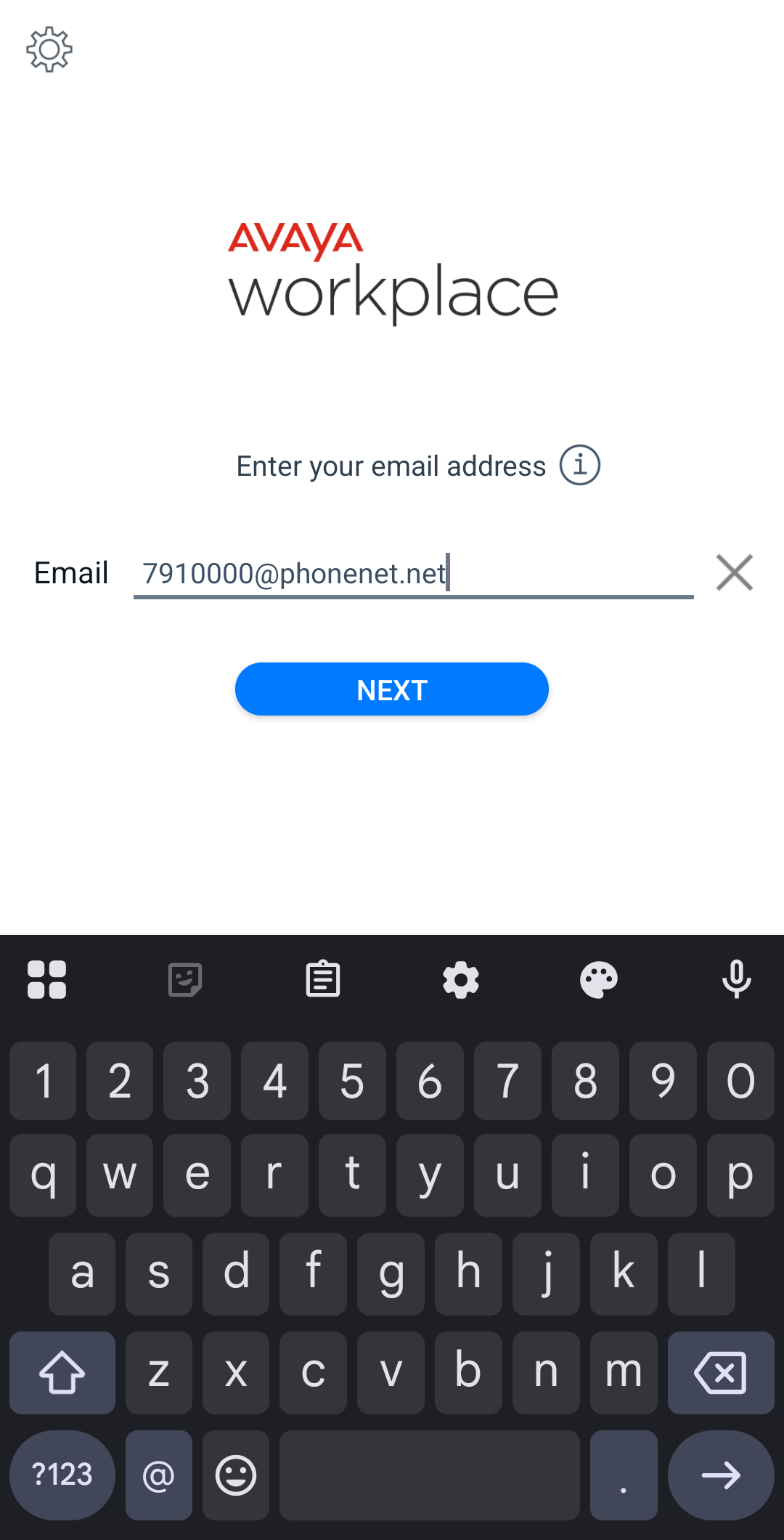Avaya Workplace for Android - Step 3