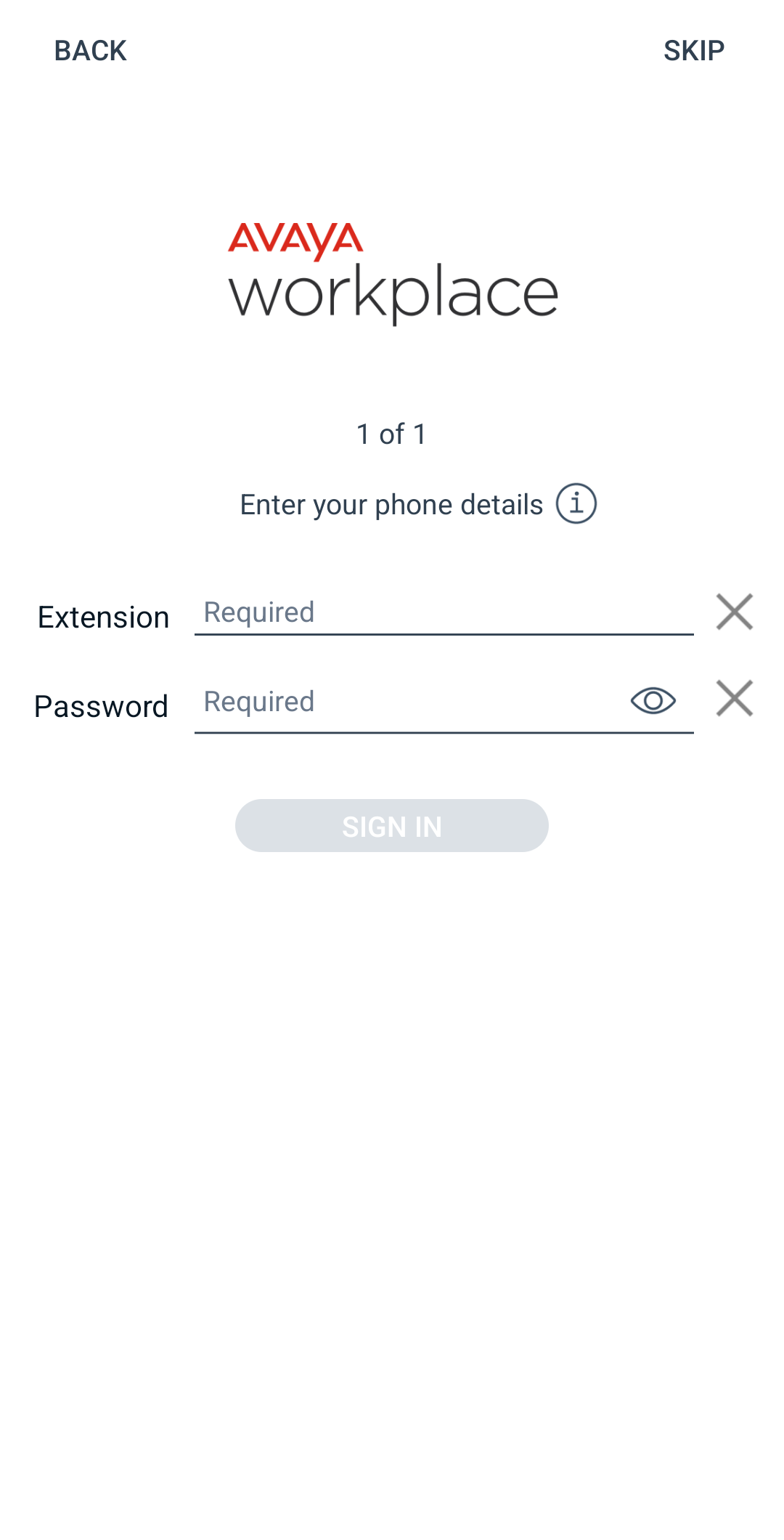 Avaya Workplace for Android - Step 5