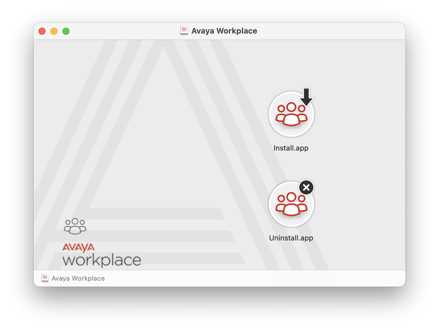 Avaya Workplace for Mac - Step 1